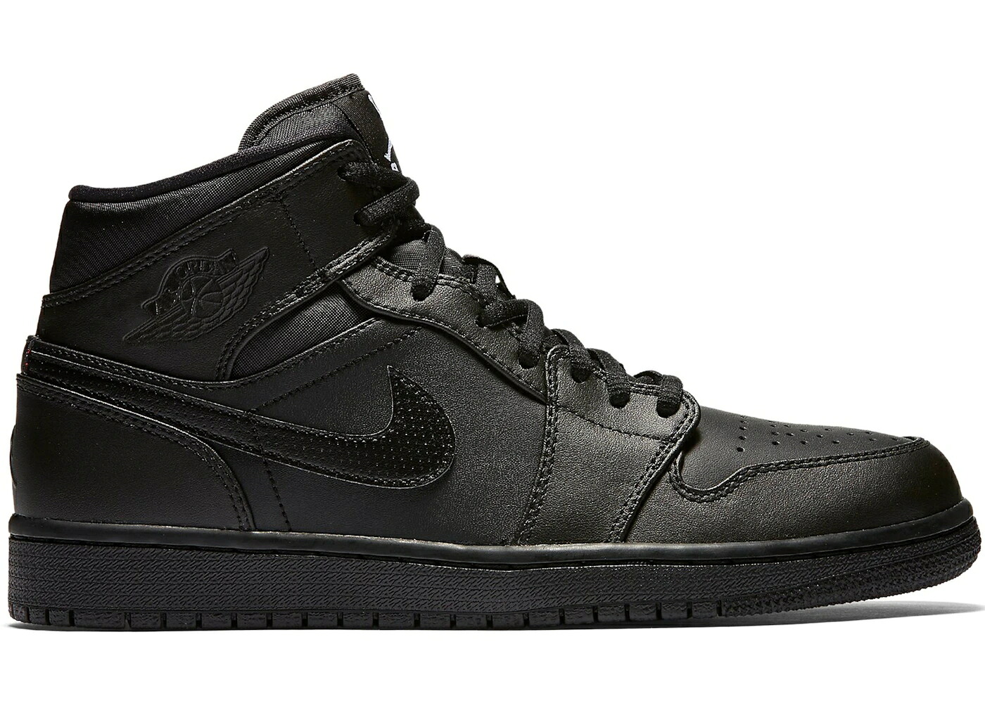 ナイキ ジョーダン ミッド 黒いこと 黒いこと 白いこと 白いこと スニーカー メンズ JORDAN 1 RETRO MID BLACK (2017) / BLACK WHITE