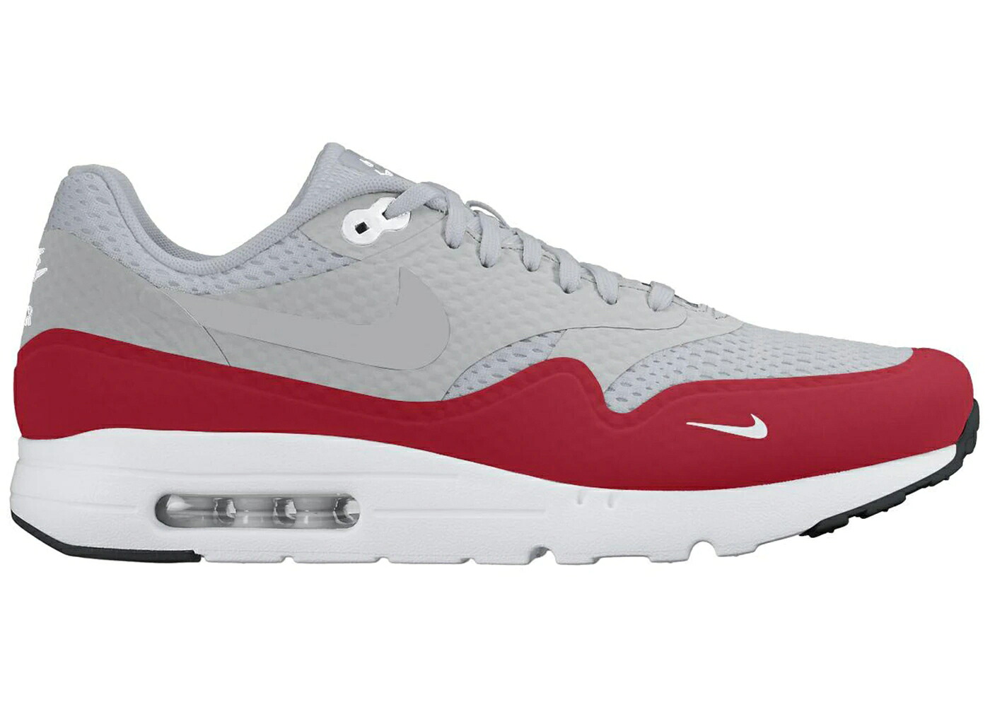 ナイキ マックス ウルトラ 赤 赤いこと 薄墨色 薄墨色 大気圏マックス スニーカー メンズ NIKE AIR MAX 1 ULTRA ESSENTIAL UNIVERSITY RED NEUTRAL GREY / NEUTRAL GREY UNIVERSITY RED