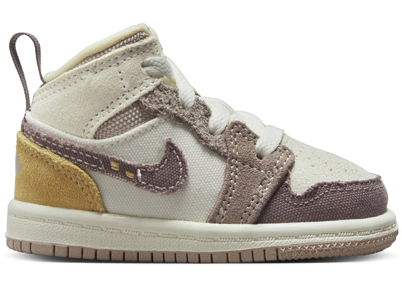 ナイキ ジョーダン ミッド ゴールド ジュニア キッズ JORDAN 1 MID SE CRAFT SAIL FOSSIL STONE CELESTIAL GOLD TAUPE HAZE (TD) / SAIL FOSSIL STONE CELESTIAL GOLD｜スニケス