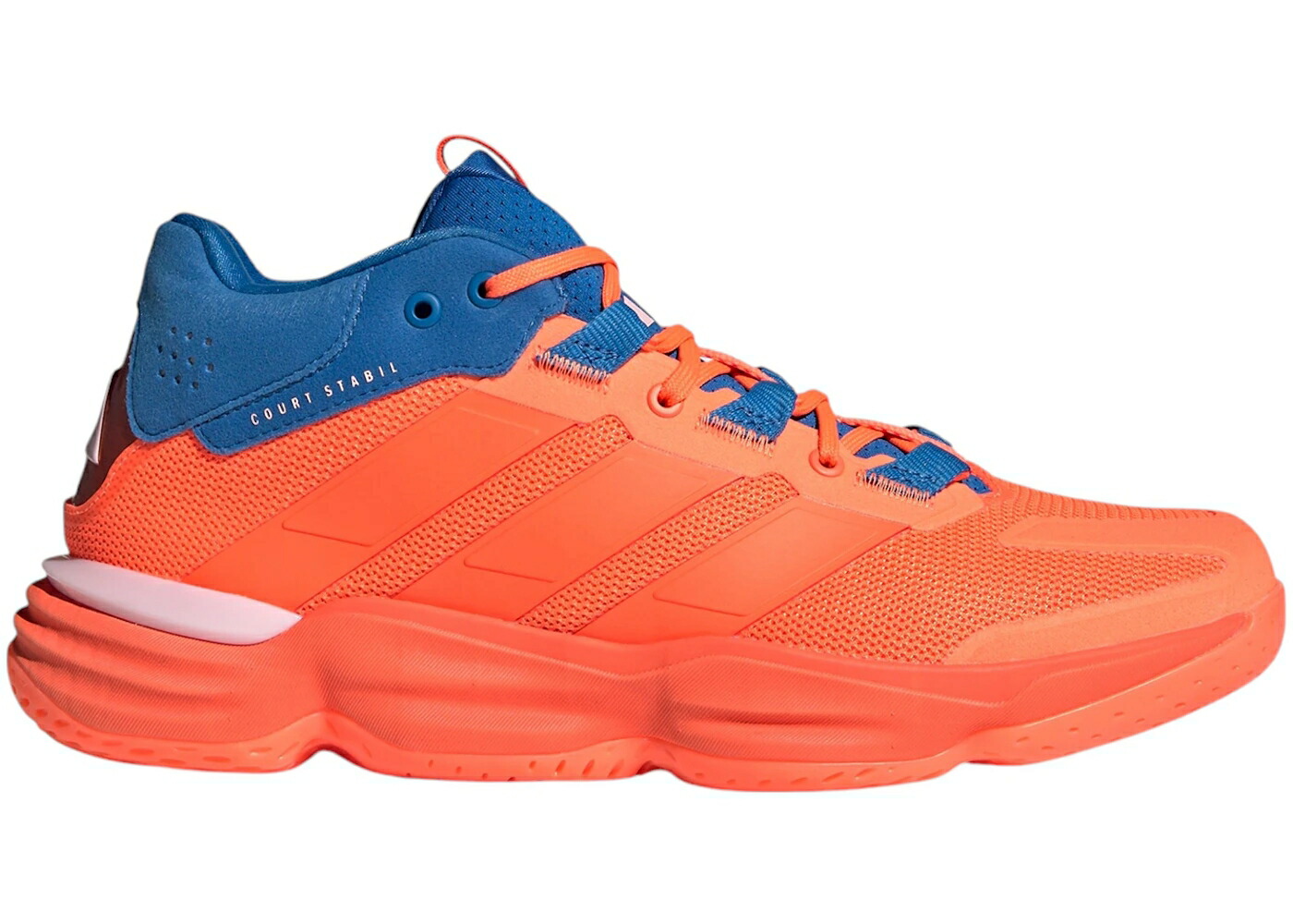 アディダス 厚地の外套 野球クラブ 橙 オレンジ色 スニーカー メンズ ADIDAS COURT STABIL INDOOR TEAM SOLAR ORANGE BRIGHT ROYAL / TEAM SOLAR ORANGE TEAM SOLAR