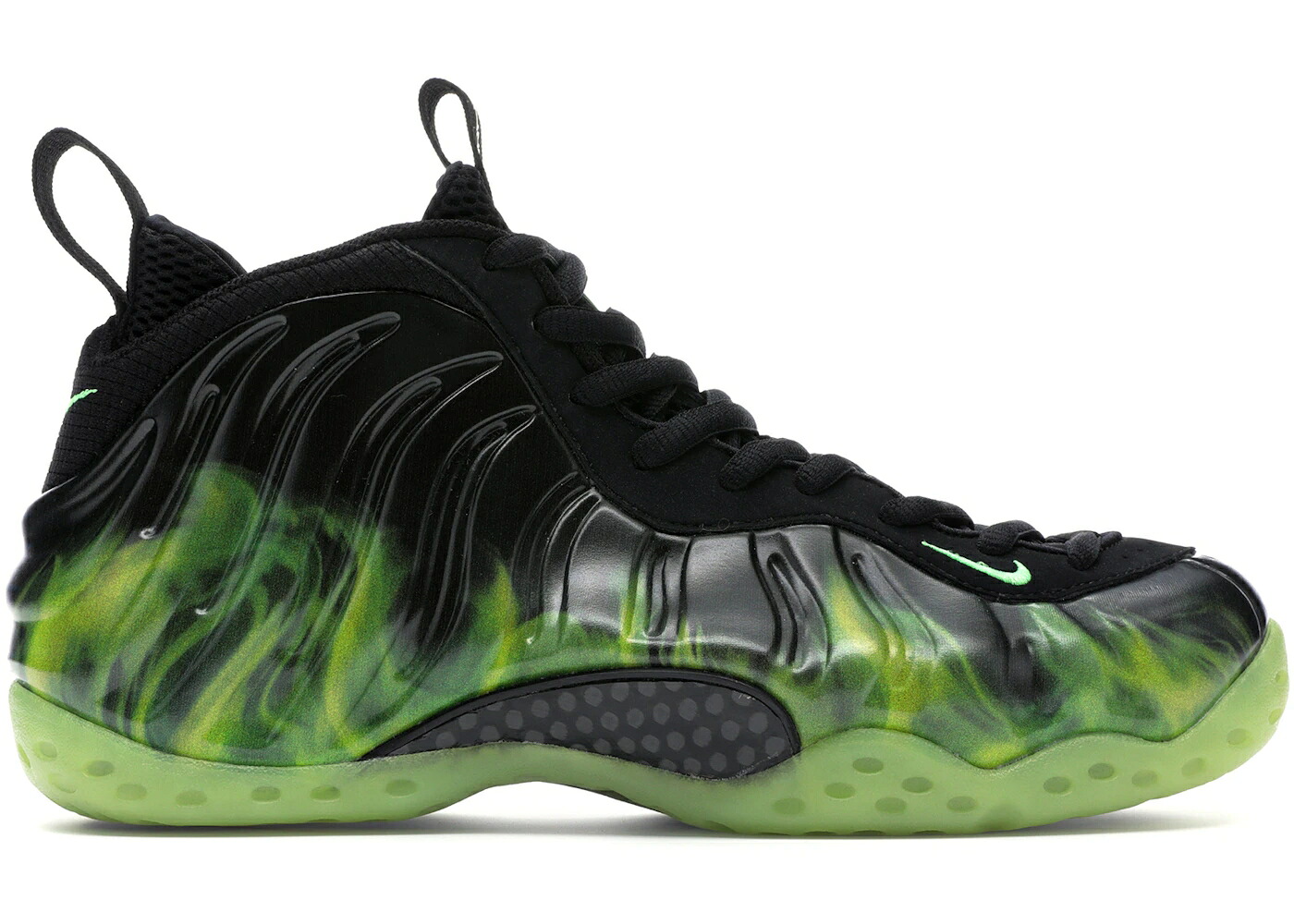 ナイキ フォームポジット 黒色 ブラック 緑 グリーン エアフォームポジットワン スニーカー メンズ NIKE AIR FOAMPOSITE ONE PARANORMAN / BLACK NEON GREEN