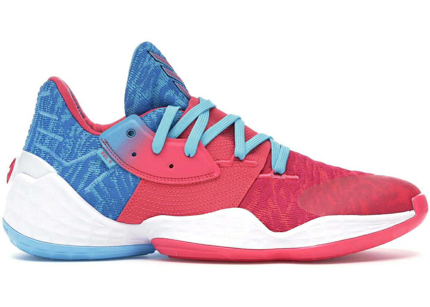 アディダス ハーデン シアン レアル ピンク VOL. スニーカー メンズ ADIDAS HARDEN 4 CANDY PAINT / BRIGHT CYAN REAL PINK CLOUD