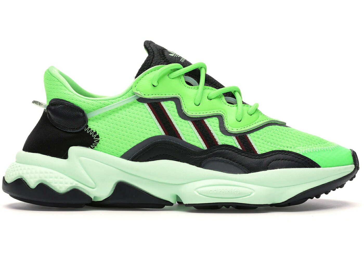 アディダス 緑 グリーン コア 黒色 ブラック スニーカー メンズ ADIDAS OZWEEGO NEON GREEN / NEON GREEN CORE BLACK GREEN