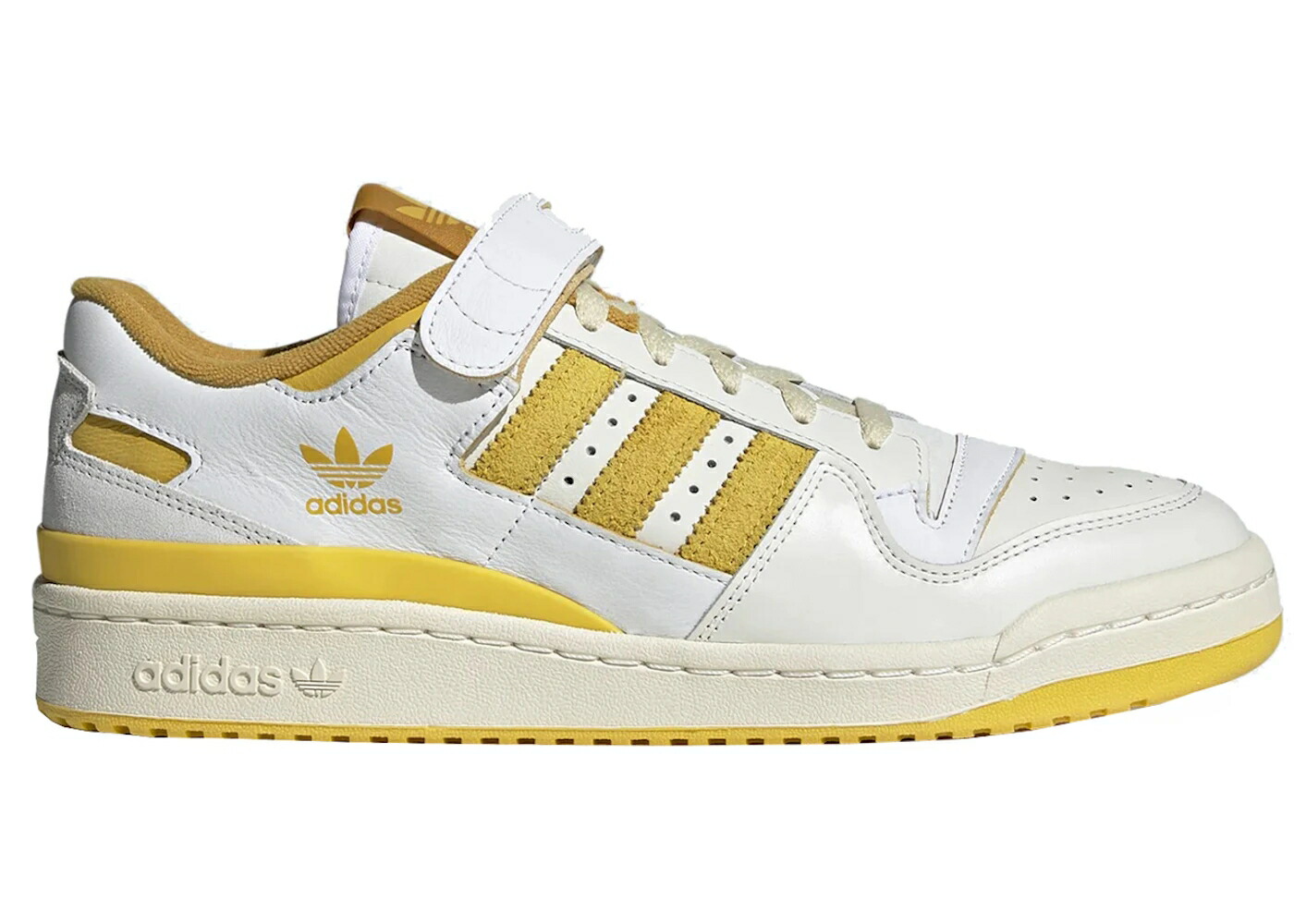 アディダス フォーラム 白色 ホワイト 黄色 イエロー クリーム スニーカー メンズ ADIDAS FORUM 84 LOW OFF WHITE HAZY YELLOW / OFF WHITE HAZY YELLOW CREAM