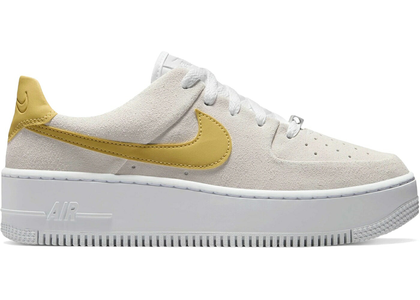 ナイキ 白いこと 白いこと ゴールド 空軍 WOMEN\u0027S スニーカー レディース NIKE AIR FORCE 1 SAGE LOW WHITE INFINITE GOLD (WOMEN\u0027S) / WHITE INFINITE GOLD