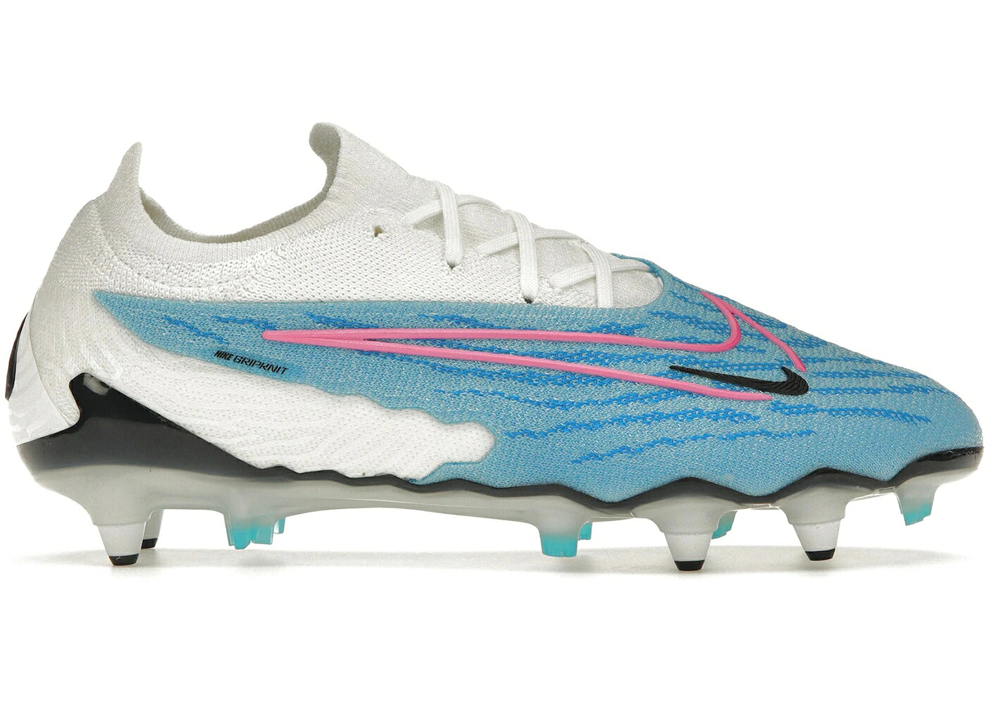 ナイキ エリート ブラジャー同盟罷工 青み 青色 白いこと 白いこと レーザ スニーカー メンズ NIKE GRIPKNIT PHANTOM GX ELITE SG-PRO ANTI-CLOG TRACTION BLAST PACK BALTIC BLUE / BALTIC BLUE WHITE LASER BLUE