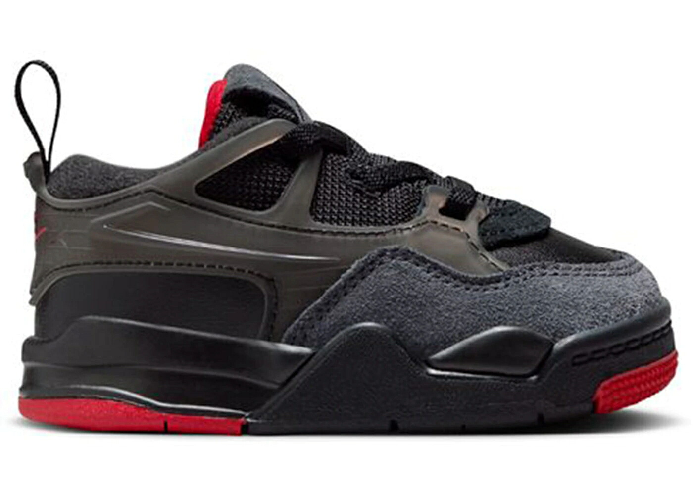 ナイキ ジョーダン 黒いこと 黒いこと 赤 赤いこと お坊っちゃん キッズ JORDAN 4 RM BRED (TD) / BLACK VARSITY RED ANTHRACITE