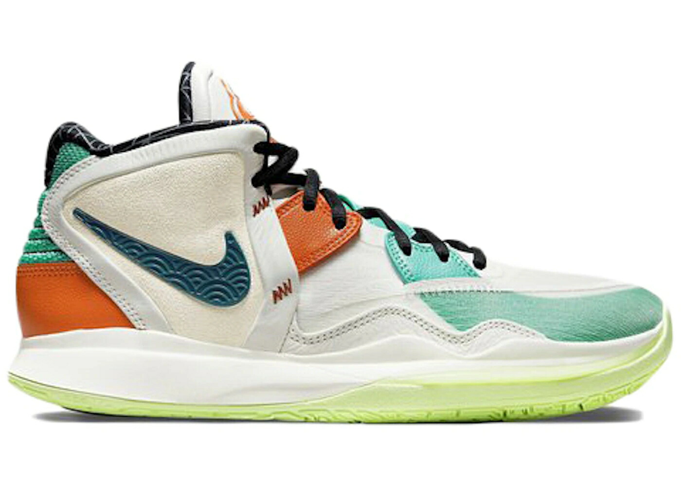 ナイキ カイリー 白色 ホワイト 緑 グリーン 橙 オレンジ スニーカー メンズ NIKE KYRIE INFINITY CNY (2022) / WHITE GREEN ORANGE