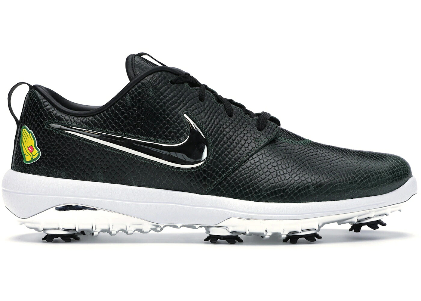 ナイキ ゴルフ 黒いこと 黒いこと 黄味がかった 黄色 スニーカー メンズ NIKE ROSHE GOLF TOUR MASTERS / FIR BLACK OPTI YELLOW CHROME