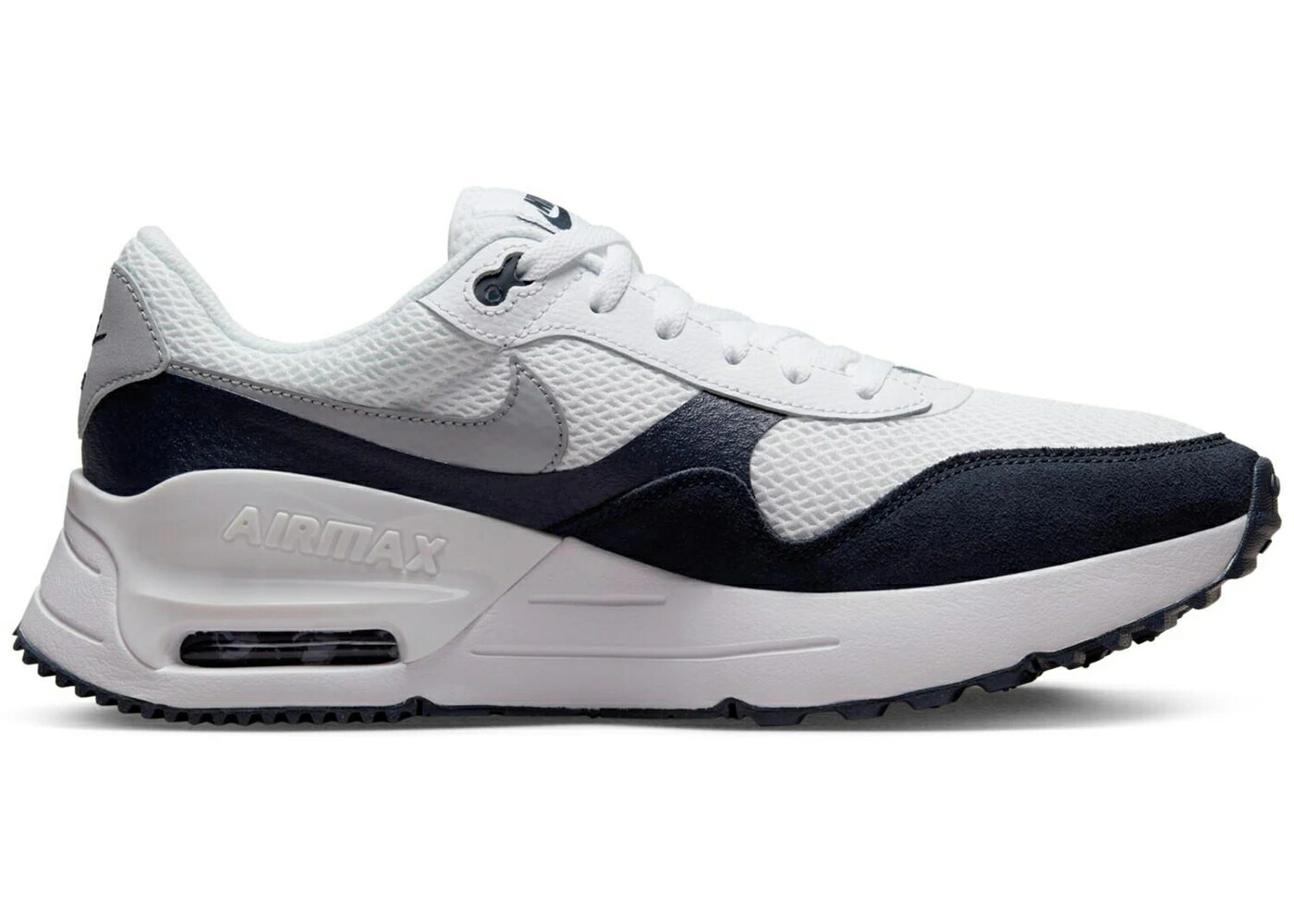 ナイキ マックス 白色 ホワイト 灰色 グレー エアマックス スニーカー メンズ NIKE AIR MAX SYSTM WHITE OBSIDIAN / WHITE OBSIDIAN WOLF GREY