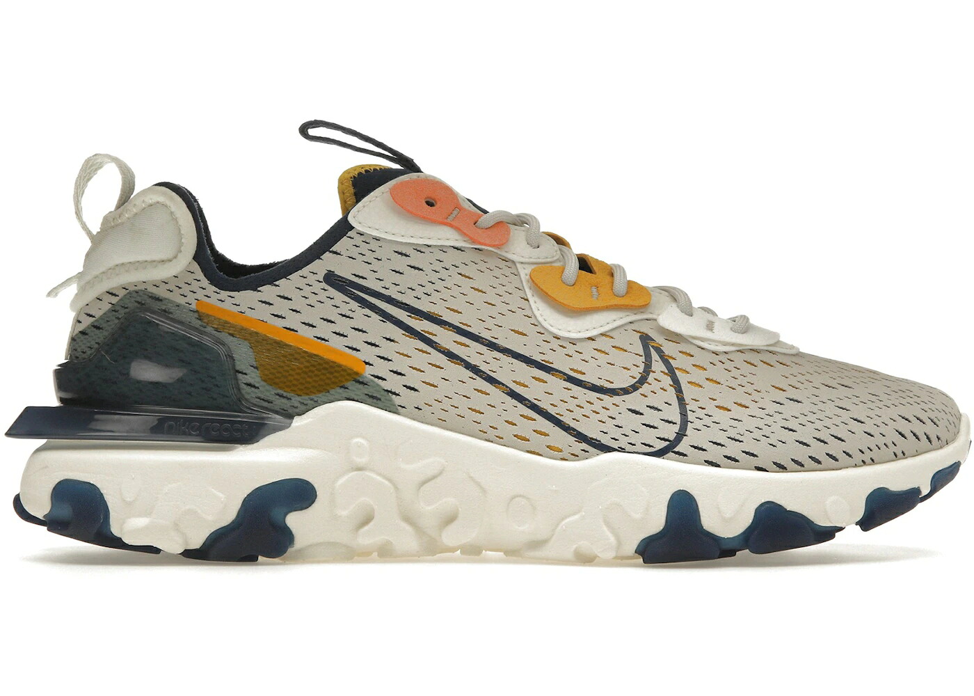ナイキ リアクト 茶色 ブラウン 青色 ブルー スニーカー メンズ NIKE REACT VISION LIGHT OREWOOD BROWN / LIGHT OREWOOD BROWN COASTAL BLUE