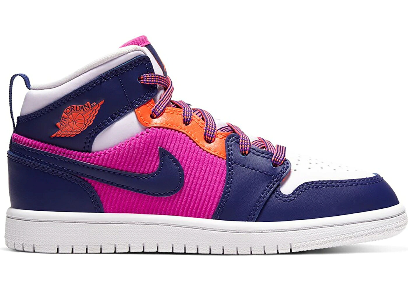 ナイキ ジョーダン ミッド 火の手 さくら色 お坊っちゃん キッズ JORDAN 1 MID FIRE PINK BARELY GRAPE (なおなお書き) / FIRE PINK BARELY GRAPE HYPER もの言う花 マタニティ スニーカー