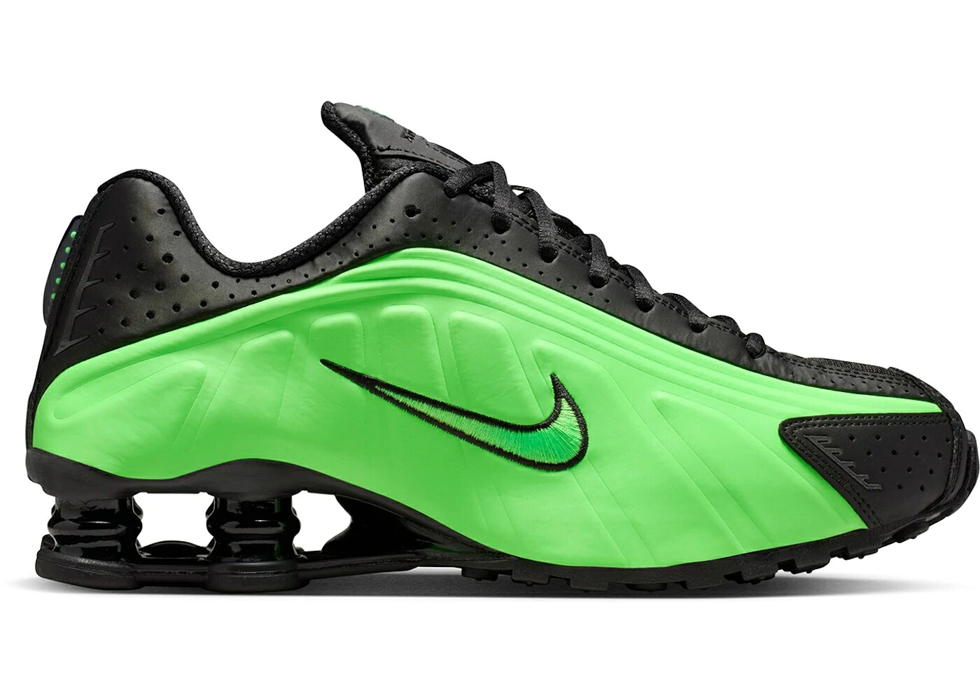 ナイキ ショックス 黒いこと 黒いこと 緑 緑であること WOMEN\u0027S スニーカー レディース NIKE SHOX R4 BLACK VOLTAGE GREEN (WOMEN\u0027S) / BLACK BLACK VOLTAGE GREEN