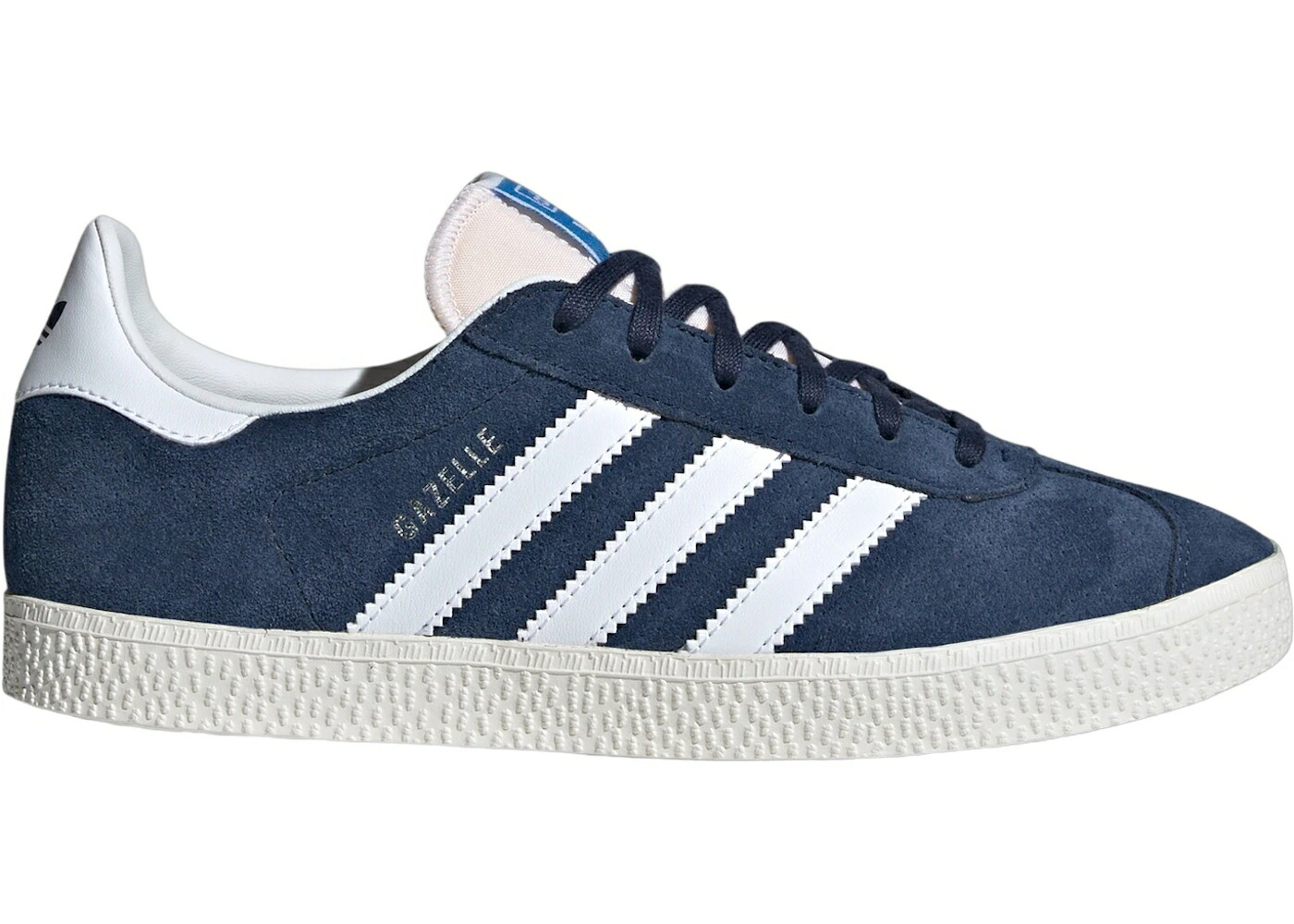 アディダス ガゼル ナイト 藍色 インディゴ 白色 ホワイト コア ジュニア キッズ ADIDAS GAZELLE NIGHT INDIGO CLOUD WHITE CORE (GS) / NIGHT INDIGO CLOUD WHITE CORE ベビー マタニティ スニーカー