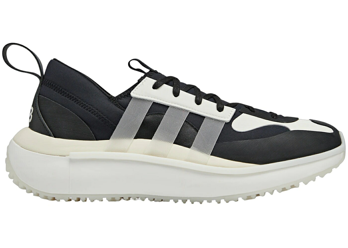 アディダス 黒いこと 黒いこと 中核グループ 白いこと 白いこと 皮膚軟化剤 スニーカー メンズ ADIDAS Y-3 QISAN COZY BLACK CORE WHITE CREAM / BLACK CORE WHITE CREAM WHITE