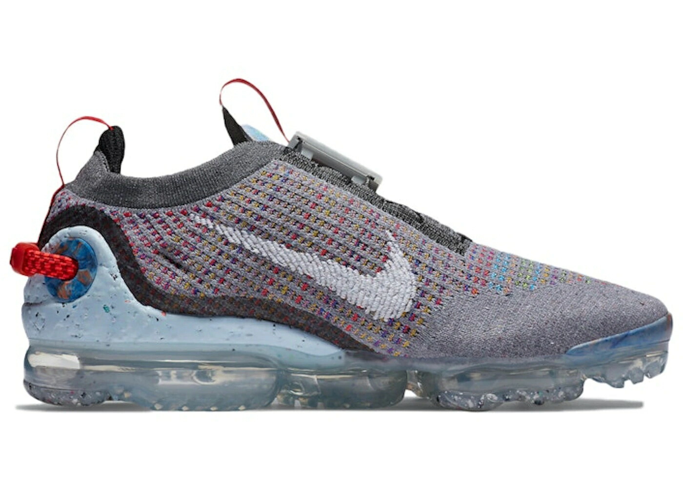 ナイキ 飛球編み物 薄墨色 薄墨色 クリムゾン エアヴェイパーマックス スニーカー メンズ NIKE AIR VAPORMAX 2020 FLYKNIT SMOKE GREY MULTI-COLOR / SMOKE GREY BRIGHT CRIMSON