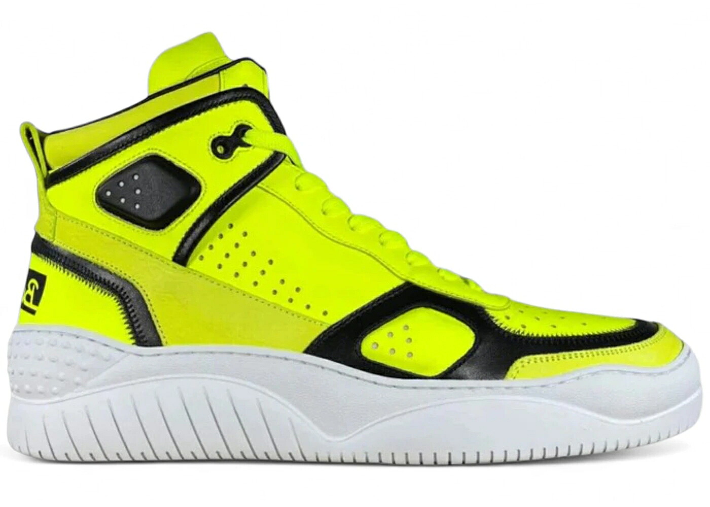 御機嫌 黄味がかった 黄色 スニーカー メンズ BUSCEMI BASKET HIGH NEON YELLOW / NEON YELLOW
