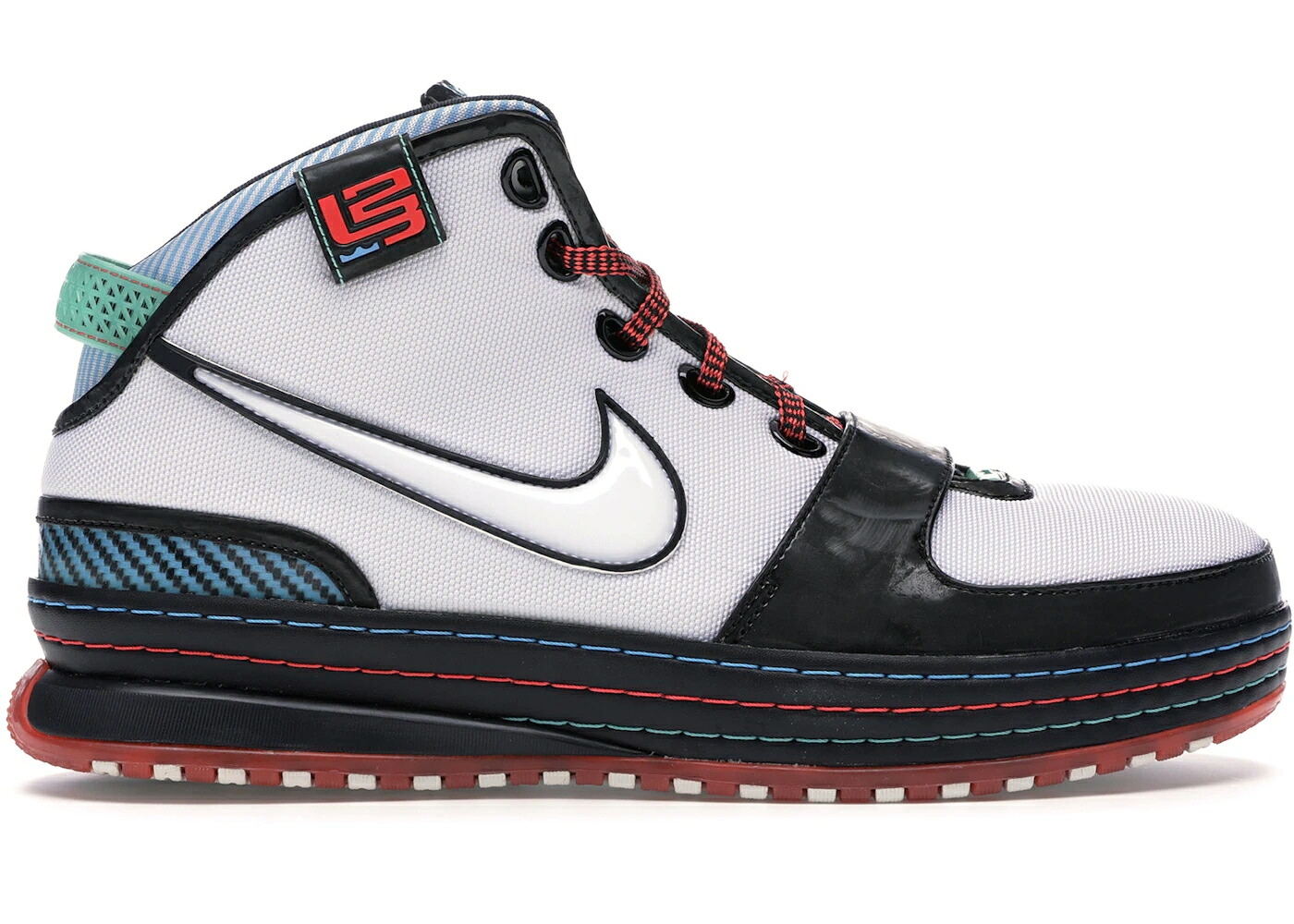 ナイキ レブロン マイアミ 白いこと 白いこと マックス 橙 オレンジ色 労働者階級 シアン スニーカー メンズ NIKE LEBRON 6 MIAMI / WHITE MAX ORANGE MINT PRO CYAN