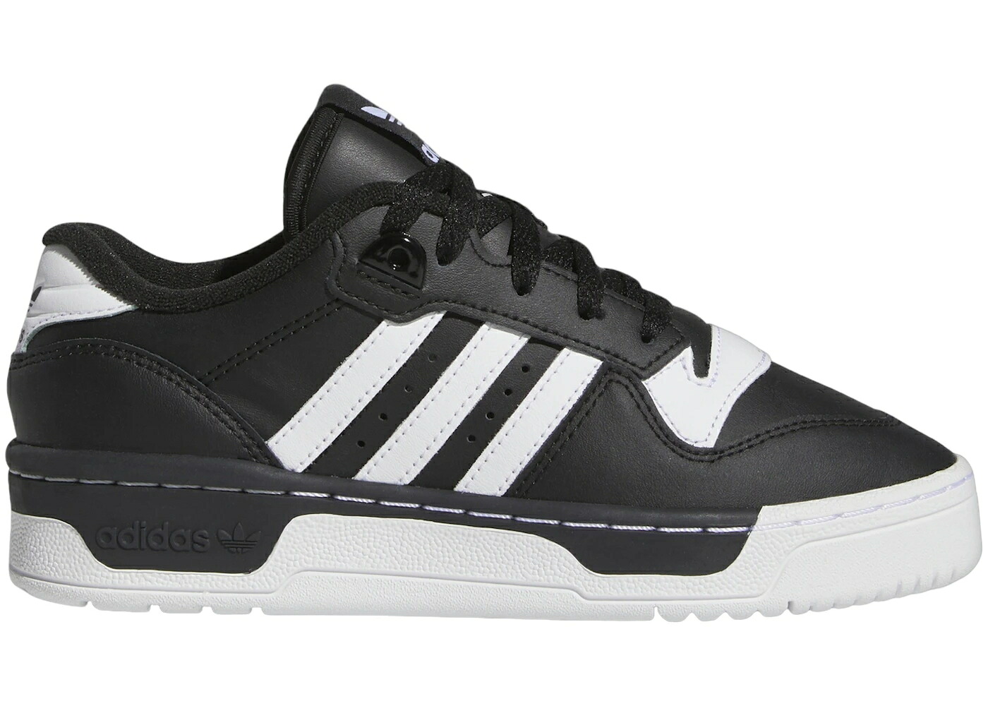 アディダス コア 黒色 ブラック 白色 ホワイト ジュニア キッズ ADIDAS RIVALRY LOW CORE BLACK CLOUD WHITE (GS) / CORE BLACK CLOUD WHITE CORE ベビー マタニティ スニーカー