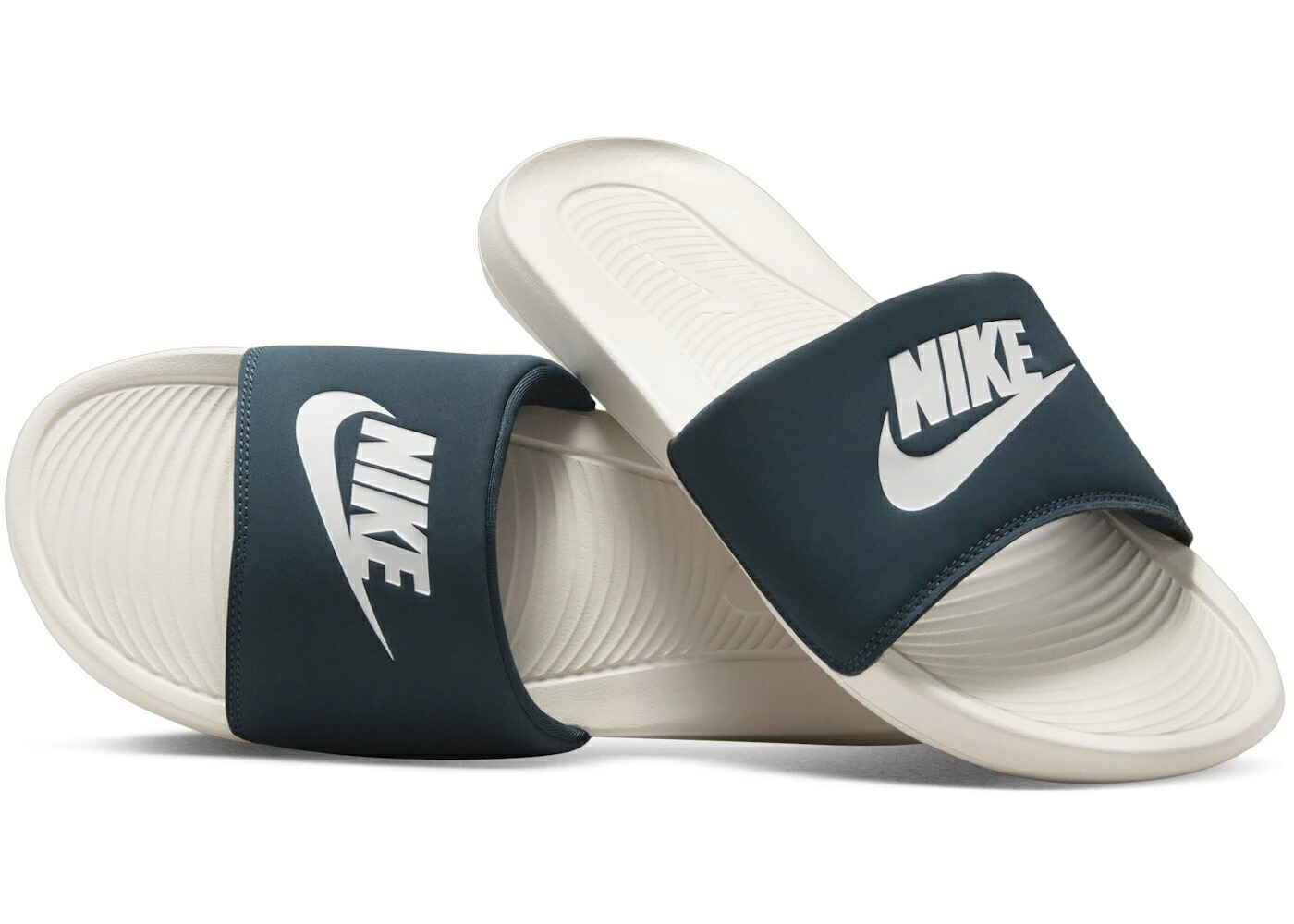 ナイキ サンダル 紺色 ネイビー 茶色 ブラウン スニーカー メンズ NIKE VICTORI ONE SLIDE ARMORY NAVY LIGHT OREWOOD BROWN SAIL / ARMORY NAVY LIGHT OREWOOD BROWN