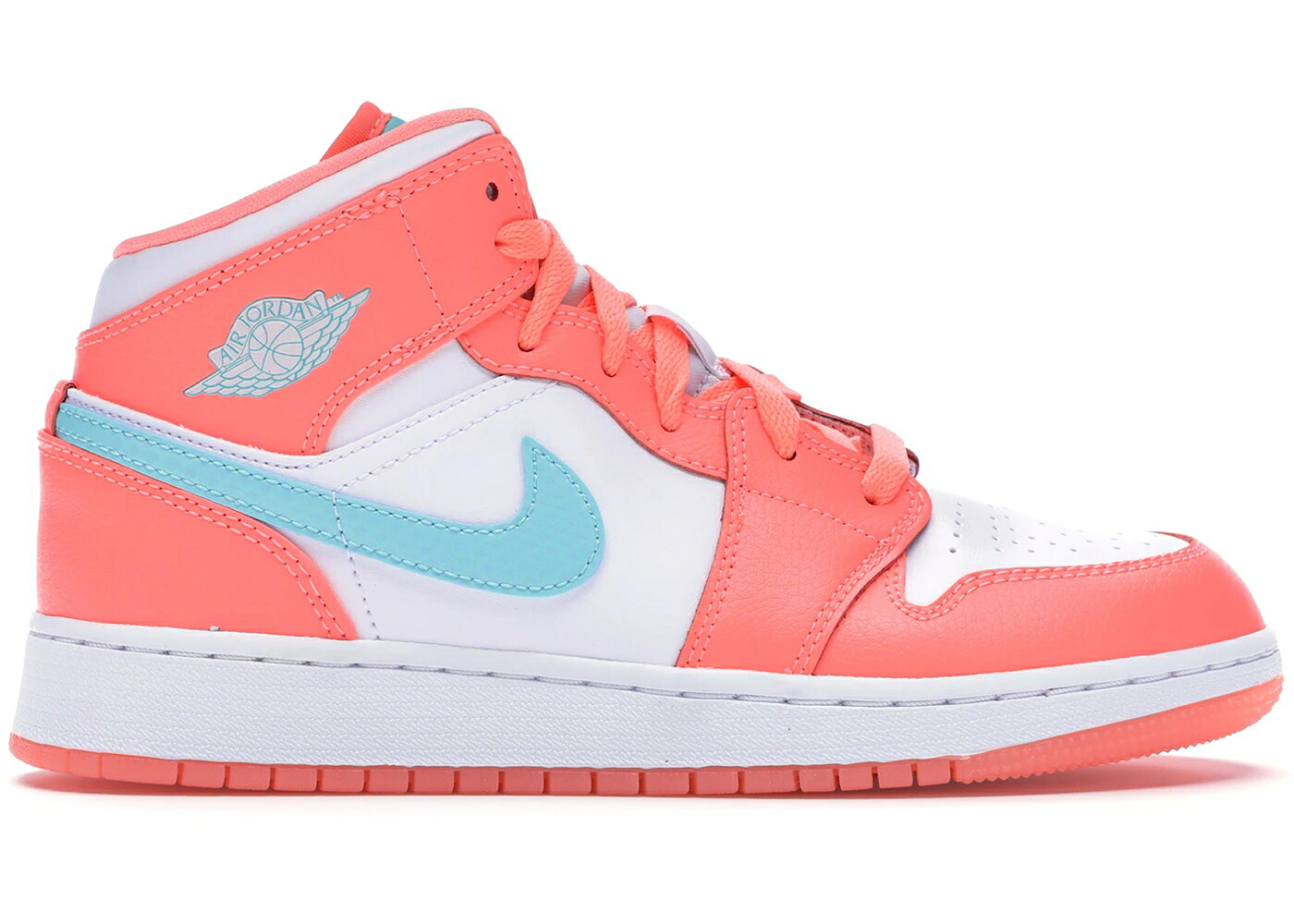 ナイキ ジョーダン ミッド クリムゾン アクア 白いこと 白いこと お坊っちゃん キッズ JORDAN 1 MID CRIMSON PULSE (GS) / CRIMSON PULSE LIGHT AQUA WHITE もの言う花 マタニティ スニーカー