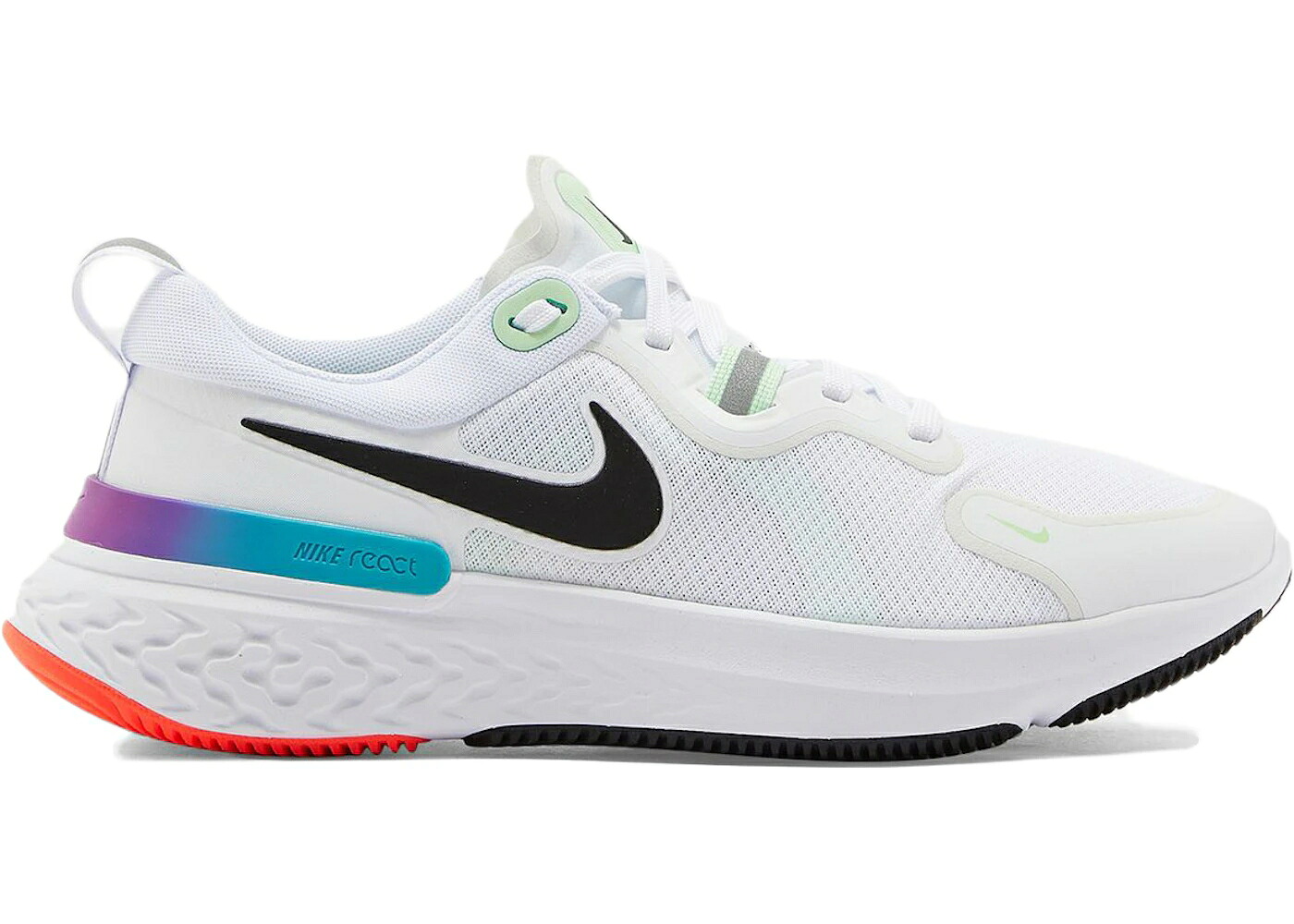 ナイキ リアクト 白いこと 白いこと 緑 緑であること 黒いこと 黒いこと スニーカー メンズ NIKE REACT MILER WHITE GREEN VAPOR / WHITE BLACK VAPOR GREEN HYPER