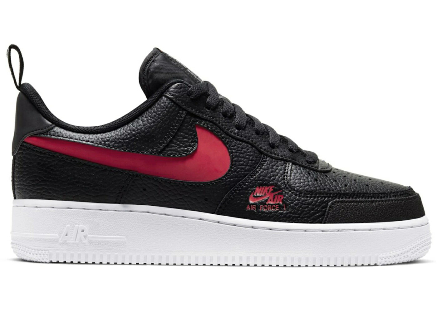 ナイキ 黒いこと 黒いこと 赤 赤いこと 空軍 スニーカー メンズ NIKE AIR FORCE 1 LOW UTILITY BRED / BLACK RED