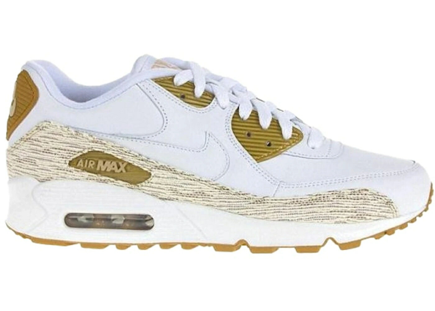 ナイキ マックス 白色 ホワイト ウィート エアマックス スニーカー レディース NIKE AIR MAX 90 WHITE WHEAT / WHITE WHEAT