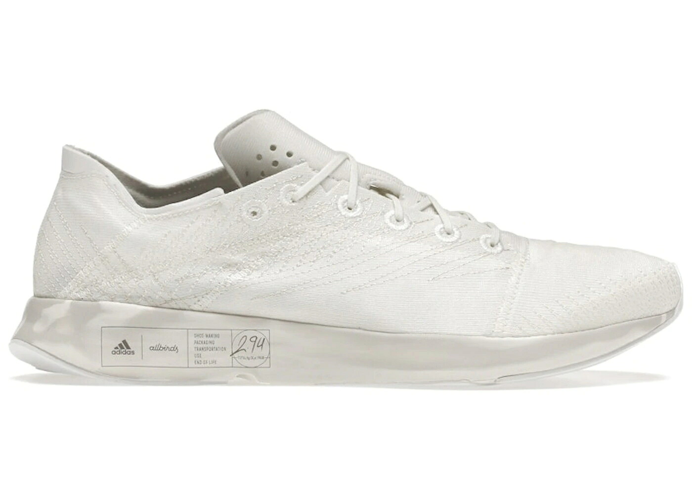アディダス 白色 ホワイト スニーカー メンズ ADIDAS FUTURECRAFT FOOTPRINT ALLBIRDS WHITE / NON DYED CLOUD WHITE ECRU TINT