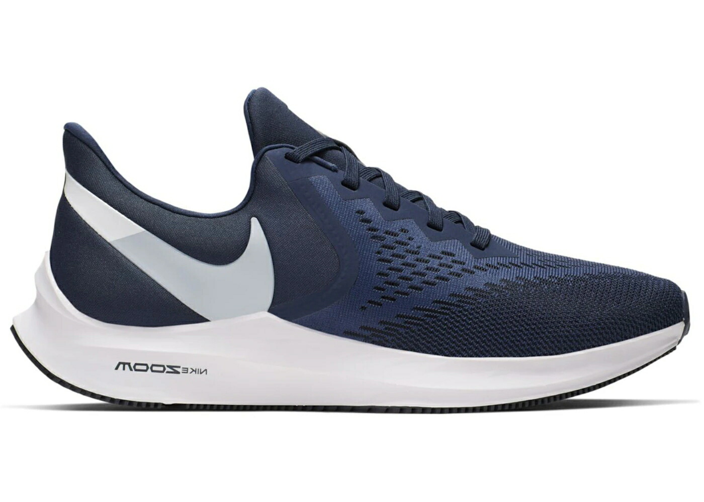 ナイキ ズーム 紺色 ネイビー ピュア プラチナム スニーカー メンズ NIKE ZOOM WINFLO 6 MIDNIGHT NAVY / MIDNIGHT NAVY PURE PLATINUM