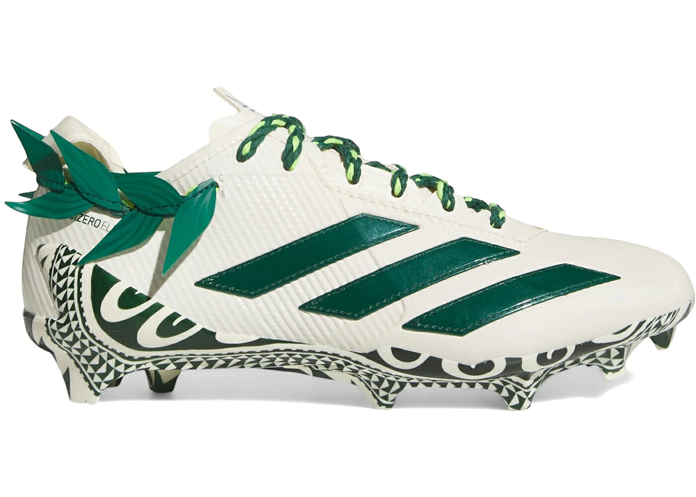 アディダス アディゼロ 皮膚軟化剤 白いこと 白いこと 緑 緑であること スニーカー メンズ ADIDAS ADIZERO ELECTRIC II POLYNESIAN BOWL / CREAM WHITE COLLEGIATE GREEN