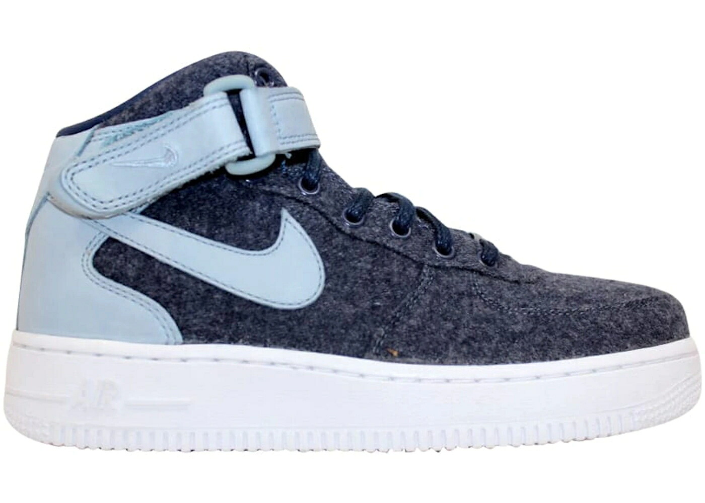 ナイキ ミッド なめし革 紺色 米国海軍 空軍 \u002707 WOMEN\u0027S スニーカー レディース NIKE AIR FORCE 1 MID LEATHER PRM MIDNIGHT NAVY (WOMEN\u0027S) / MIDNIGHT NAVY