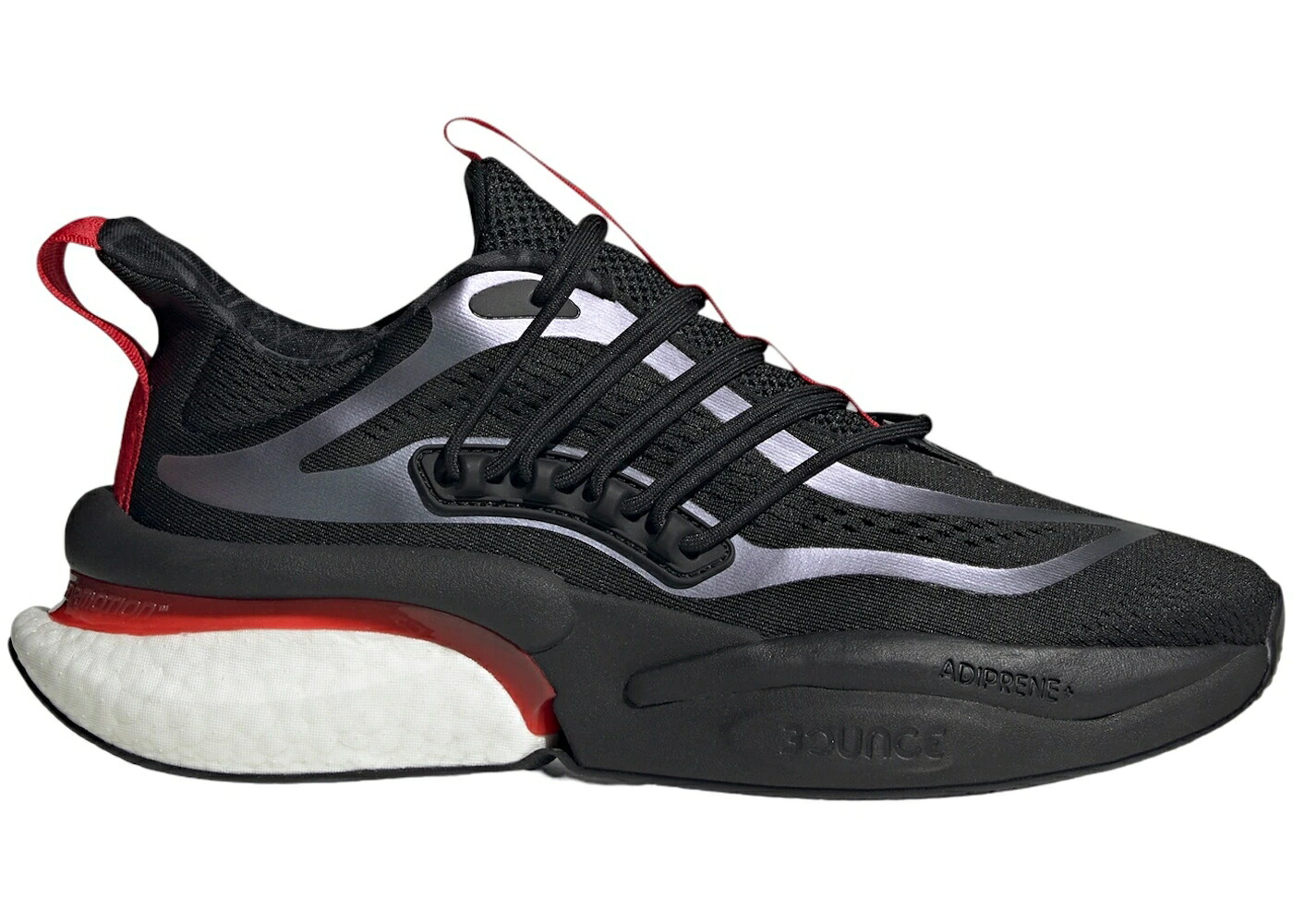 アディダス コア 黒色 ブラック 赤 レッド スニーカー メンズ ADIDAS PLANET Z ALPHABOOST V1 CORE BLACK SOLAR RED BETTER SCARLET / CORE BLACK SOLAR RED BETTER