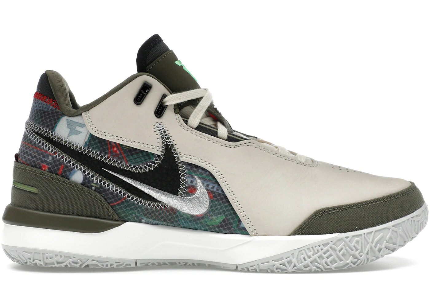 ナイキ 望遠レンズ レブロン 皮膚軟化剤 黒いこと 黒いこと オリーブ スニーカー メンズ NIKE ZOOM LEBRON NXXT GEN AMPD FAZE GAMING SET-UP / LIGHT CREAM BLACK MEDIUM OLIVE
