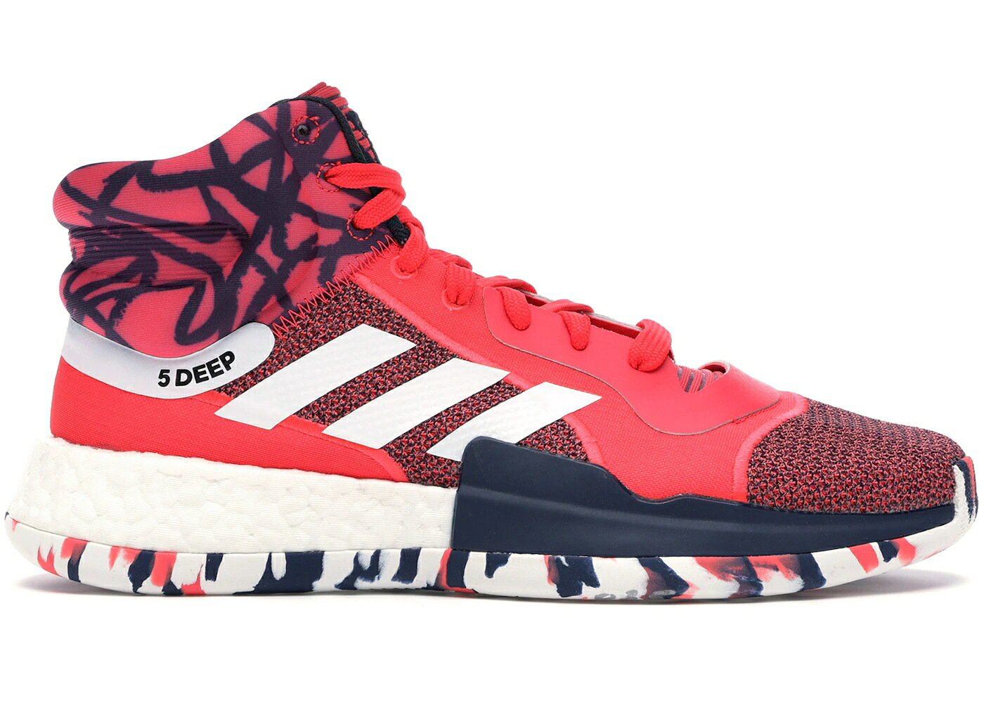 アディダス ブースト ショック 赤 レッド 白色 ホワイト コア スニーカー メンズ ADIDAS MARQUEE BOOST JOHN WALL / SHOCK RED FOOTWEAR WHITE CORE
