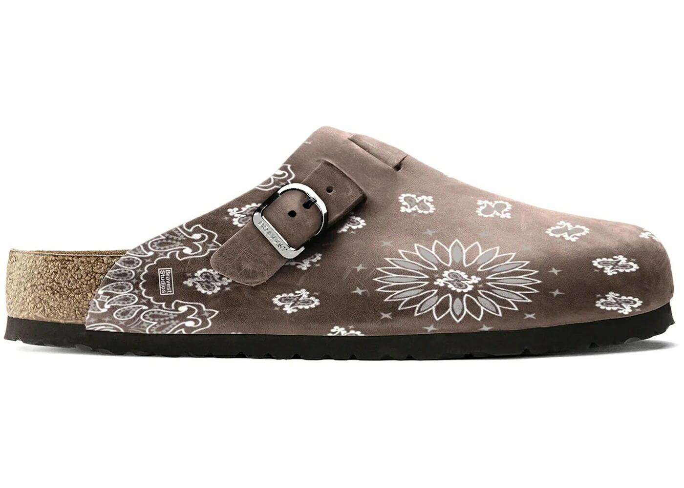 スエードクロス スウェード 赤銅色 赤銅色 スニーカー メンズ BRAVEST STUDIOS BRAVEST STUDIOS SUEDE PAISLEY CLOGS CHOCOLATE / DARK BROWN