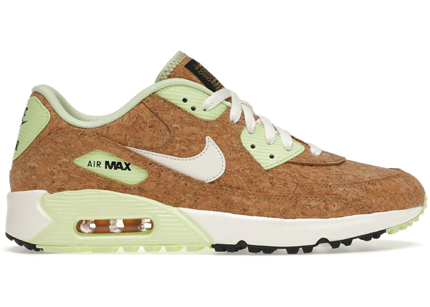 ナイキ マックス ゴルフ 黒色 ブラック エアマックス スニーカー メンズ NIKE AIR MAX 90 GOLF NRG CORK / BEECHTREE BARELY VOLT BLACK SAIL