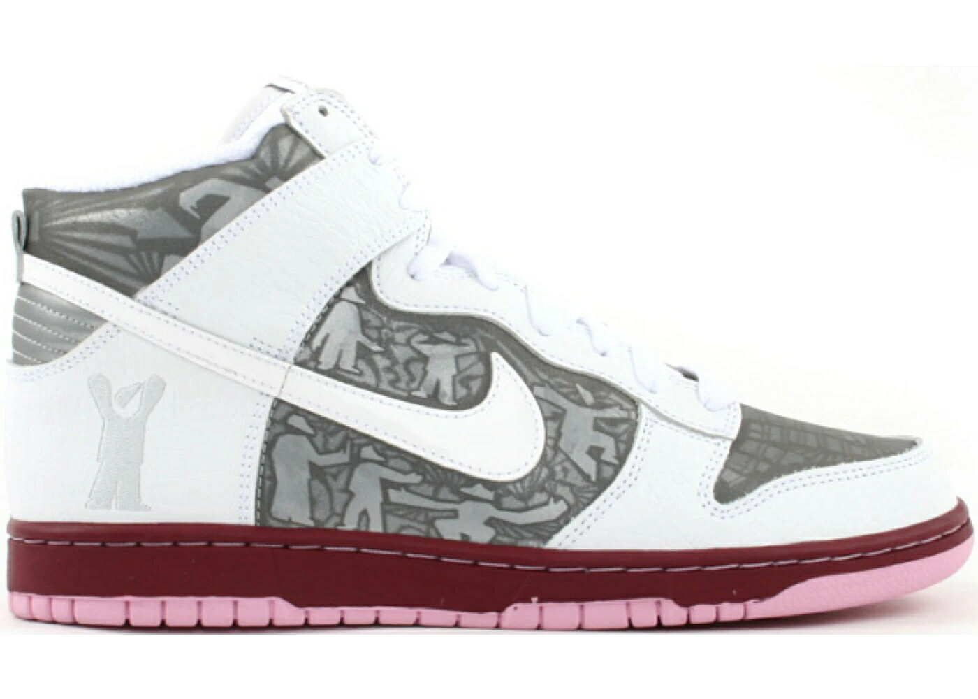 ナイキ ダンク ハイ 白色 ホワイト 銀色 シルバー ダンクハイ スニーカー メンズ NIKE DUNK HIGH COWBOY (SOLE COLLECTOR) / WHITE WHITE REFLECTIVE SILVER