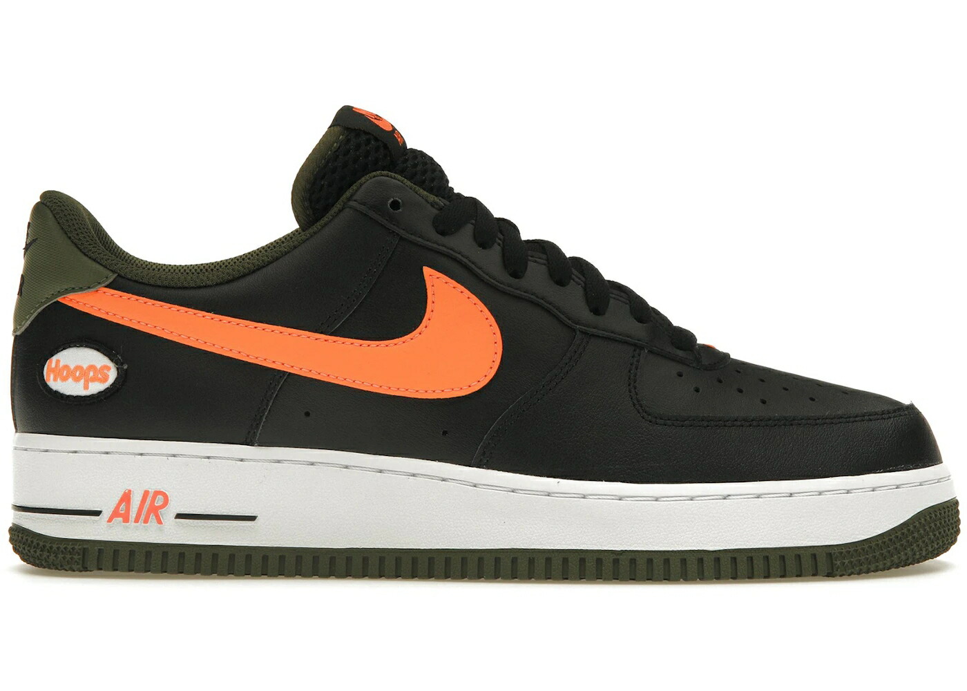 ナイキ 黒色 ブラック ゴールド エアフォース スニーカー メンズ NIKE AIR FORCE 1 LOW HOOPS BLACK UNIVERSITY GOLD / BLACK UNIVERSITY GOLD ROUGH