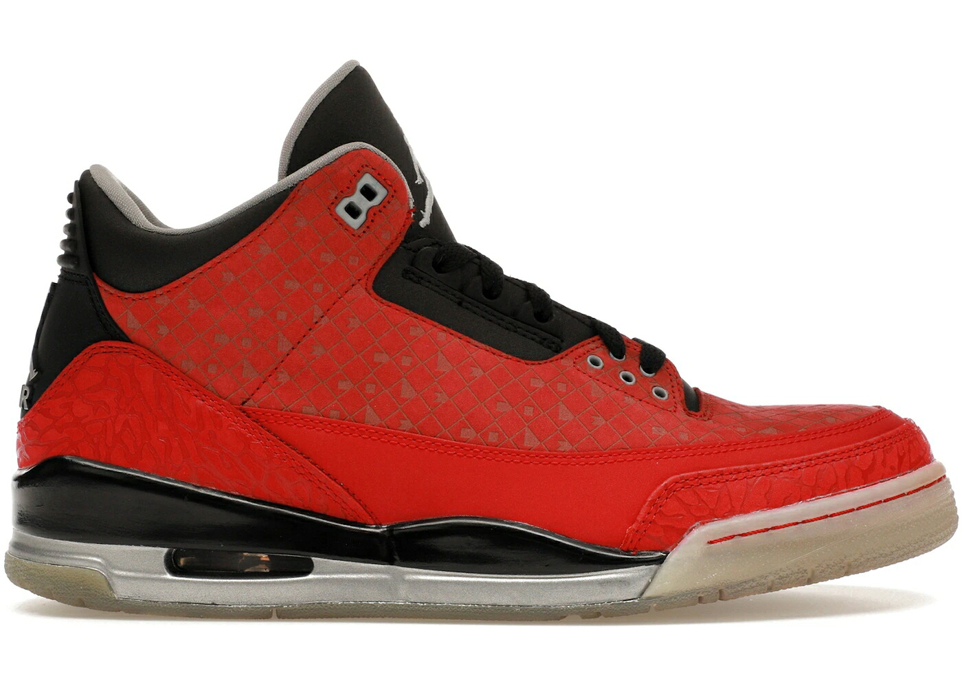 ナイキ ジョーダン 赤 赤いこと しろがね色 しろがね色 スニーカー メンズ JORDAN 3 RETRO DOERNBECHER (2010) / VARSITY RED METALLIC SILVER 靴-メンズ靴