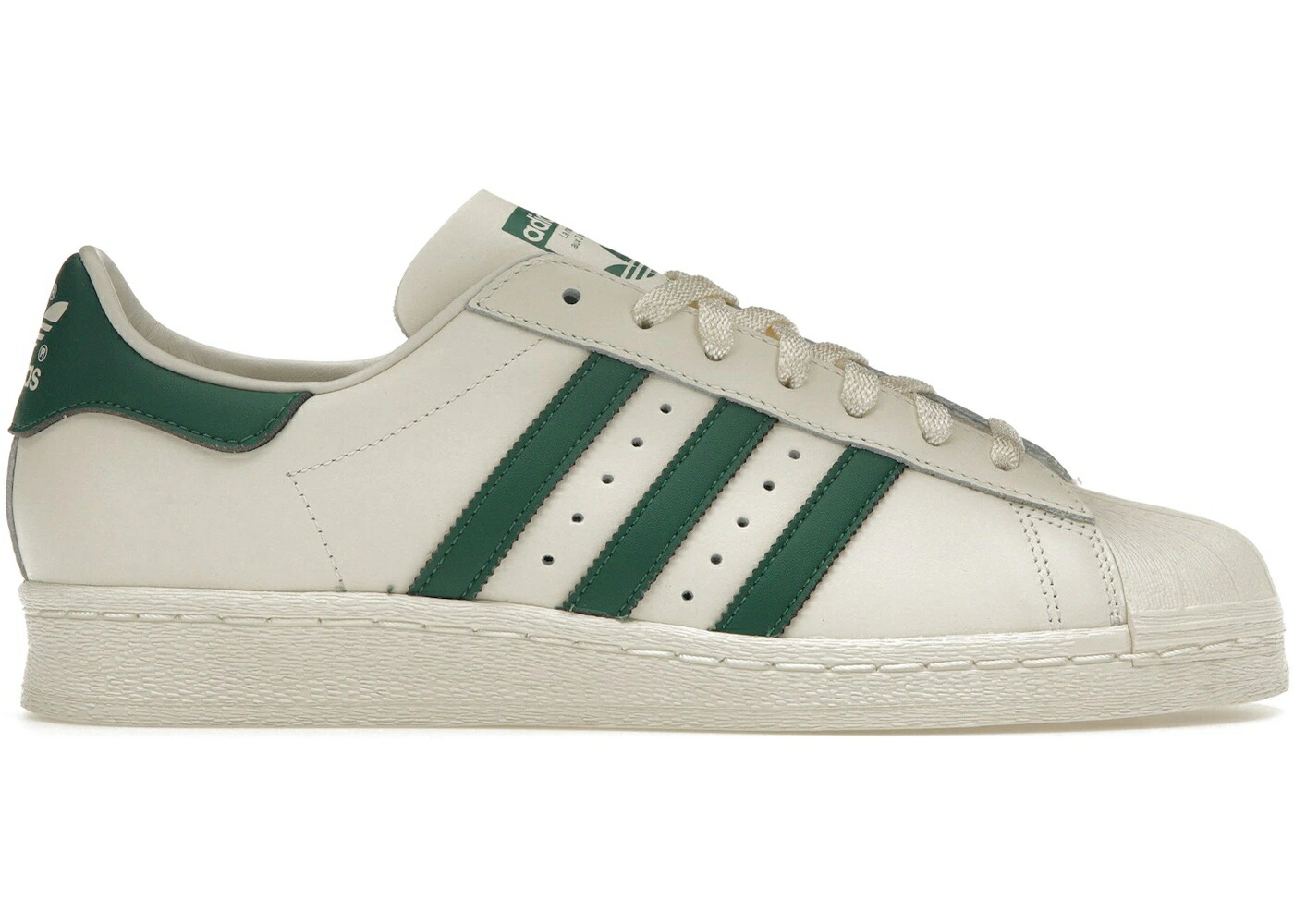アディダス スーパースター 白色 ホワイト 緑 グリーン スニーカー メンズ ADIDAS SUPERSTAR 82 WHITE DARK GREEN / CLOUD WHITE DARK GREEN OFF WHITE