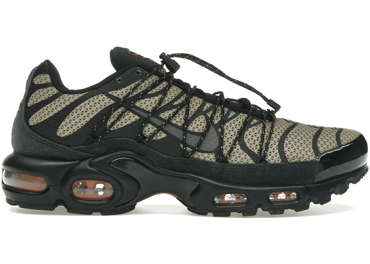 ナイキ マックス カーキ 黒いこと 黒いこと 橙 オレンジ色 エアマックスプラス スニーカー メンズ NIKE AIR MAX PLUS UTILITY KHAKI BLACK / KHAKI SAFETY ORANGE BLACK