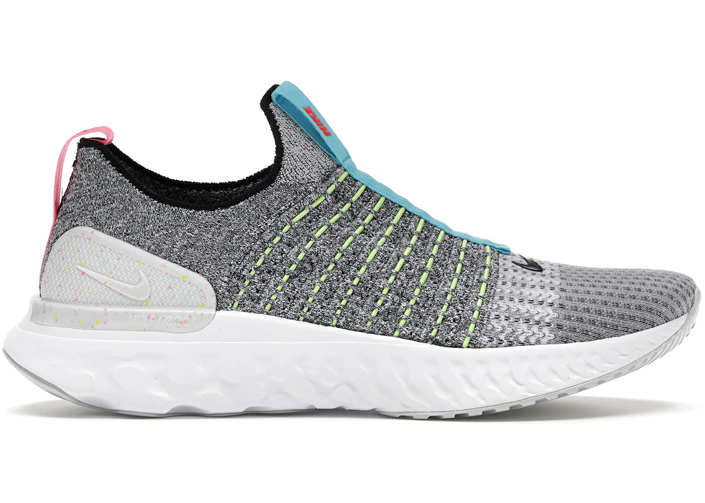 ナイキ リアクト ラン フライニット クリムゾン 青色 ブルー 白色 ホワイト スニーカー メンズ NIKE REACT PHANTOM RUN FLYKNIT 2 FLASH CRIMSON BALTIC BLUE / WHITE FLASH CRIMSON BALTIC BLUE|スニケス