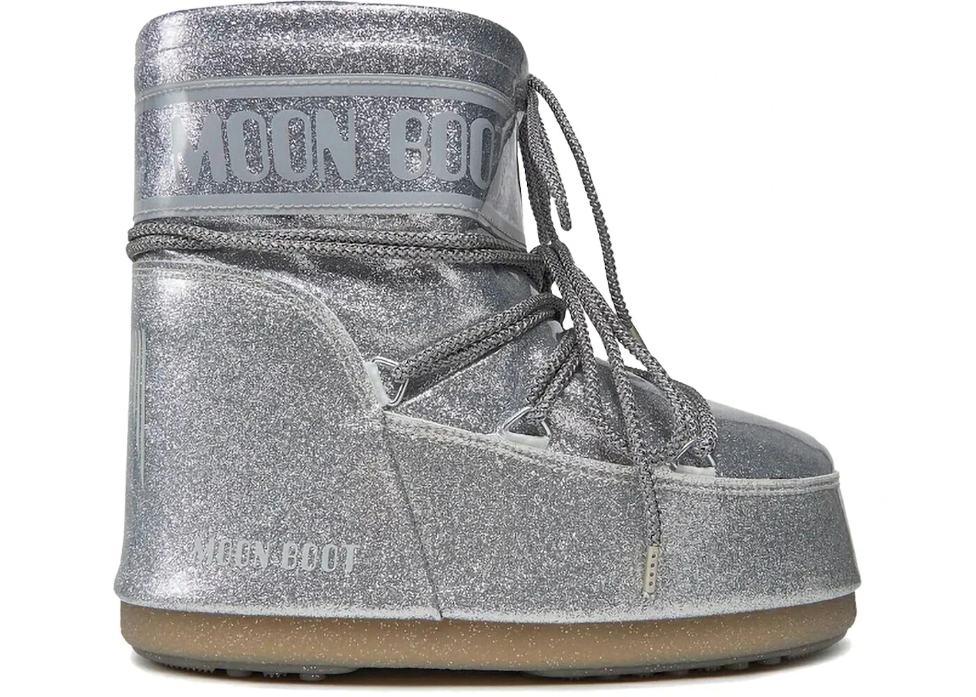 ムーンブーツ ブーツ アイコン 銀色 シルバー スニーカー ユニセックス MOON BOOT MOON BOOT ICON GLITTER LOW SILVER / メンズ
