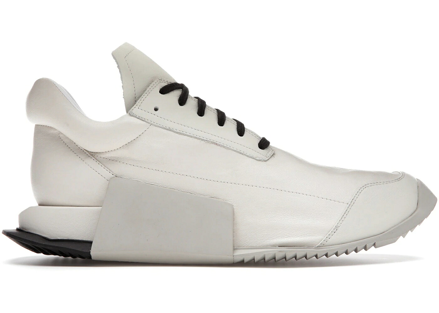 アディダス 白色 ホワイト 黒色 ブラック スニーカー メンズ ADIDAS LEVEL RUNNER LOW RICK OWENS MILK / WHITE MILK DINGE BLACK｜スニケス