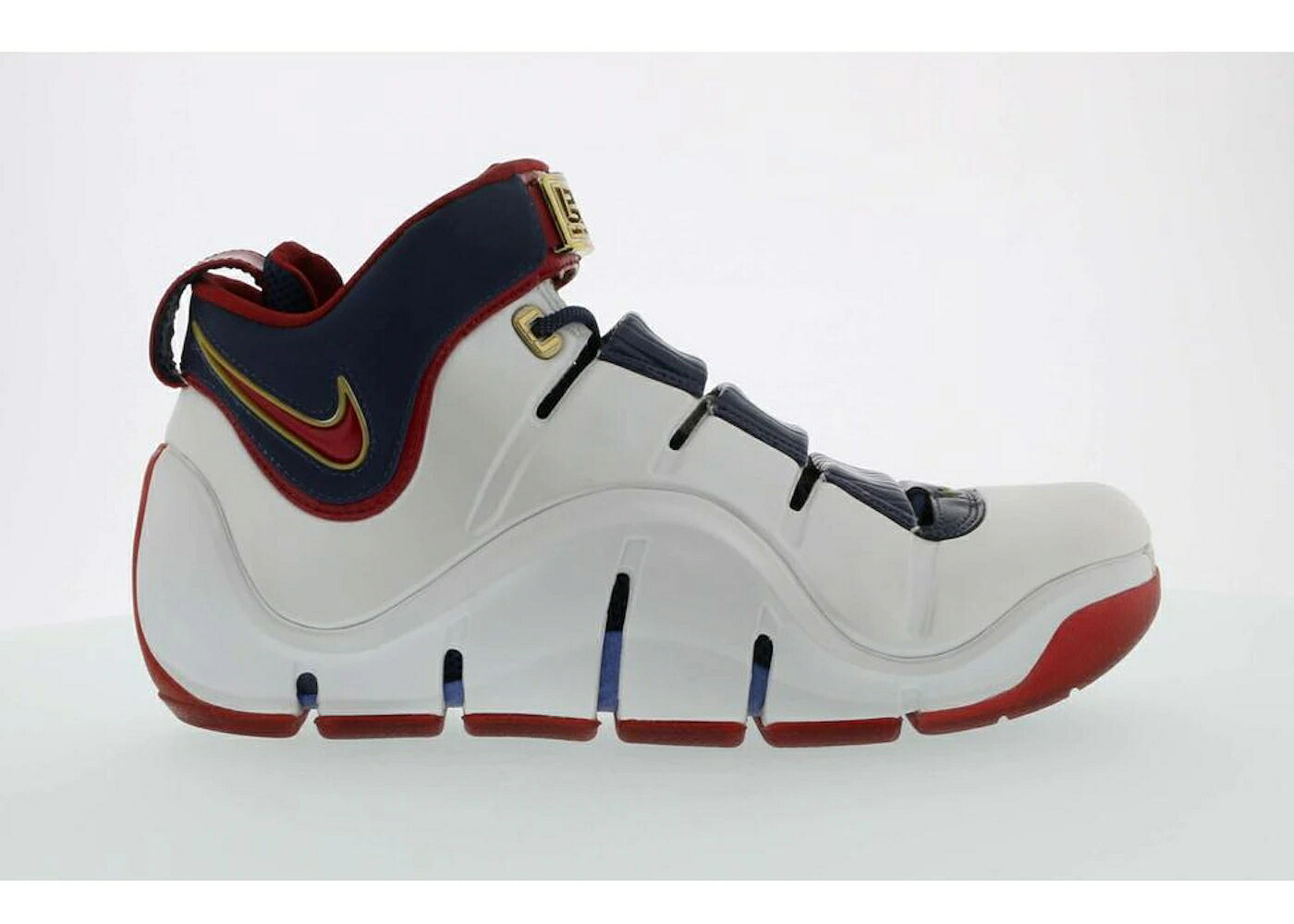 ナイキ レブロン 白いこと 白いこと クリムゾン スニーカー メンズ NIKE LEBRON 4 PLAYOFFS / WHITE VARSITY CRIMSON MIDNIGHT