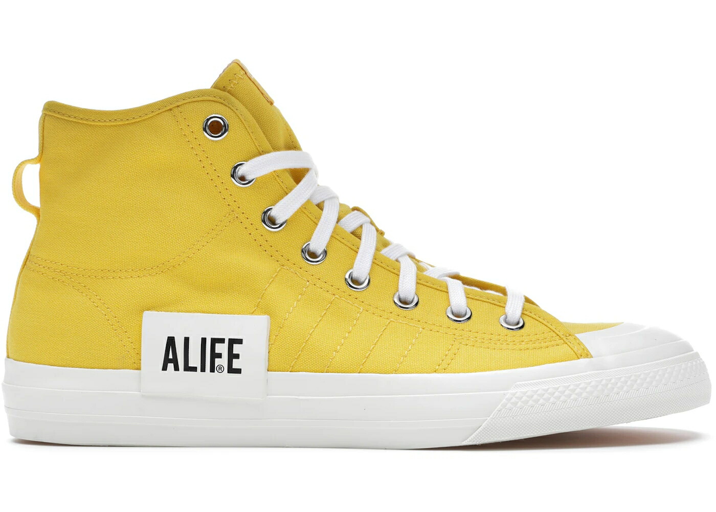 アディダス エーライフ 黄味がかった 黄色 白いこと 白いこと スニーカー メンズ ADIDAS NIZZA HI ALIFE YELLOW / WONDER GLOW OFF WHITE OFF WHITE