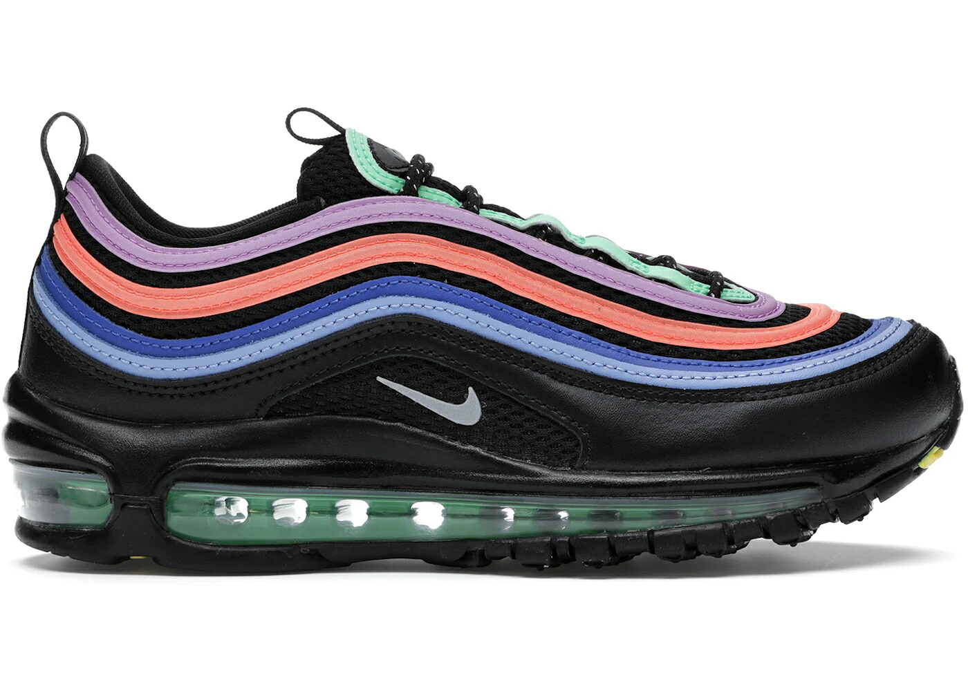 ナイキ マックス 緑 緑であること 黒いこと 黒いこと 大気圏マックス WOMEN\u0027S スニーカー レディース NIKE AIR MAX 97 ELECTRO GREEN FUCHSIA (WOMEN\u0027S) / BLACK ELECTRO GREEN FUCHSIA GLOW
