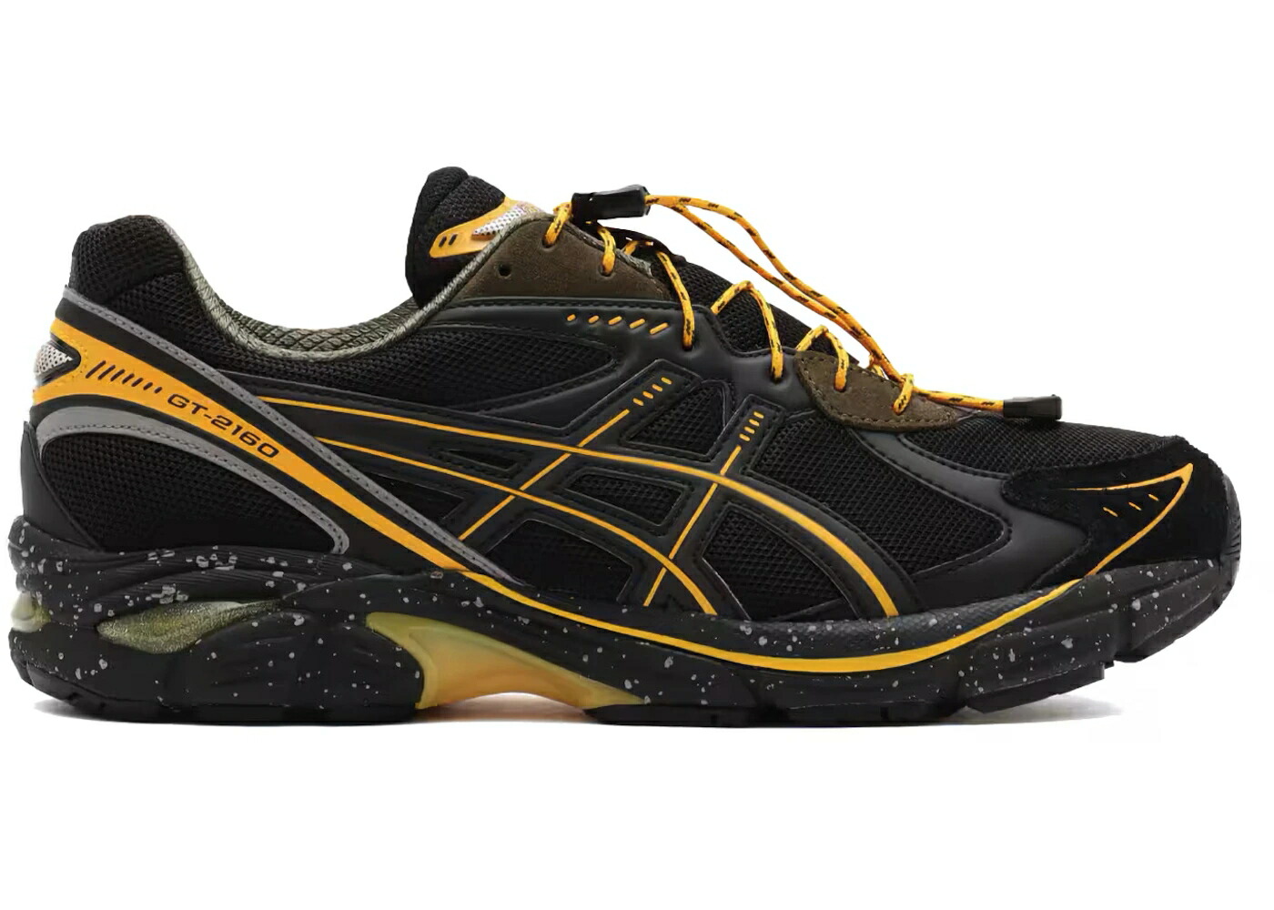 アシックス 黒いこと 黒いこと 黄味がかった 黄色 スニーカー メンズ ASICS GT-2160 GRIP SWANY X ATMOS 25TH ANNIVERSARY / BLACK YELLOW