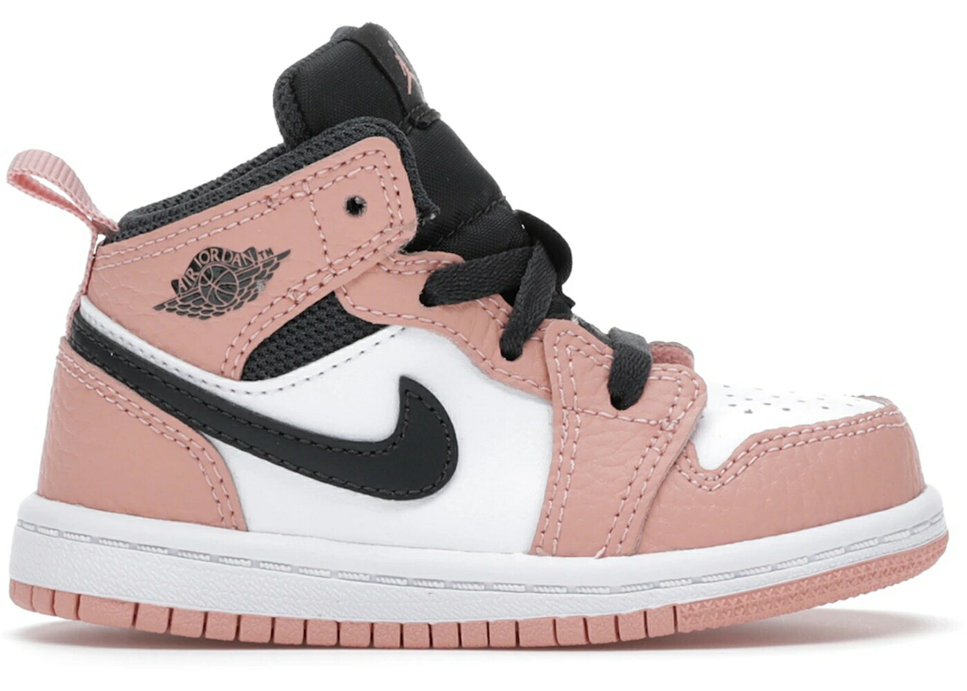 ナイキ ジョーダン ミッド ピンク 白色 ホワイト ジュニア キッズ JORDAN 1 MID PINK QUARTZ (TD) / PINK QUARTZ WHITE DARK SMOKE